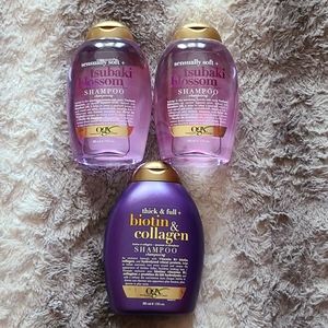 Tsubaki blossom shampoo x2, biotin x1